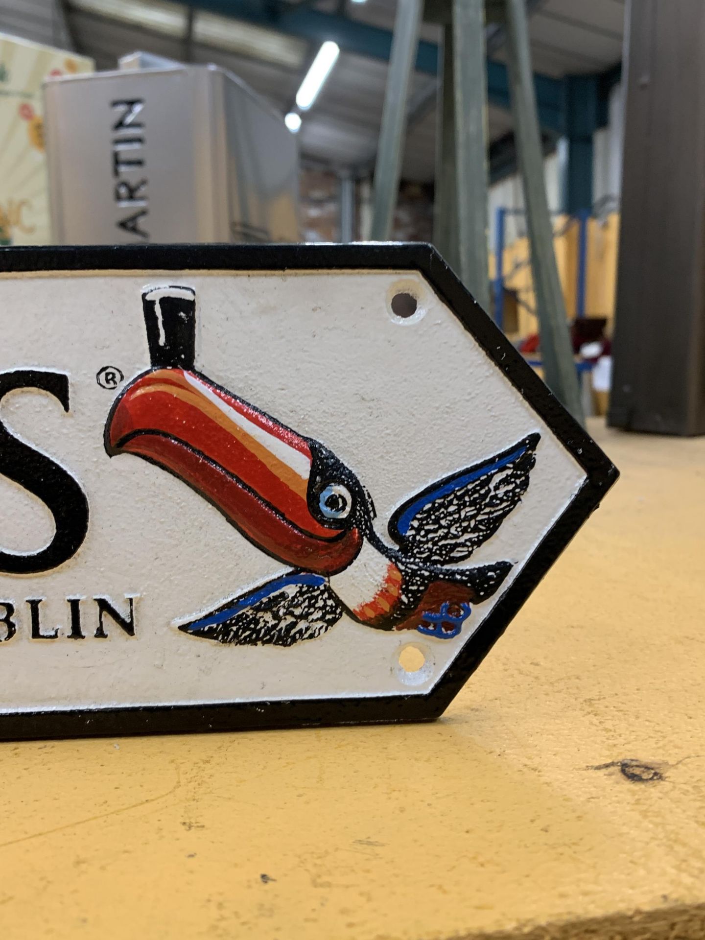 A CAST METAL GUINNESS SIGN - Image 2 of 3