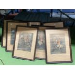 SEVEN VINTAGE FRENCH PRINTS OF LIPIZZANER STYLE HORSES