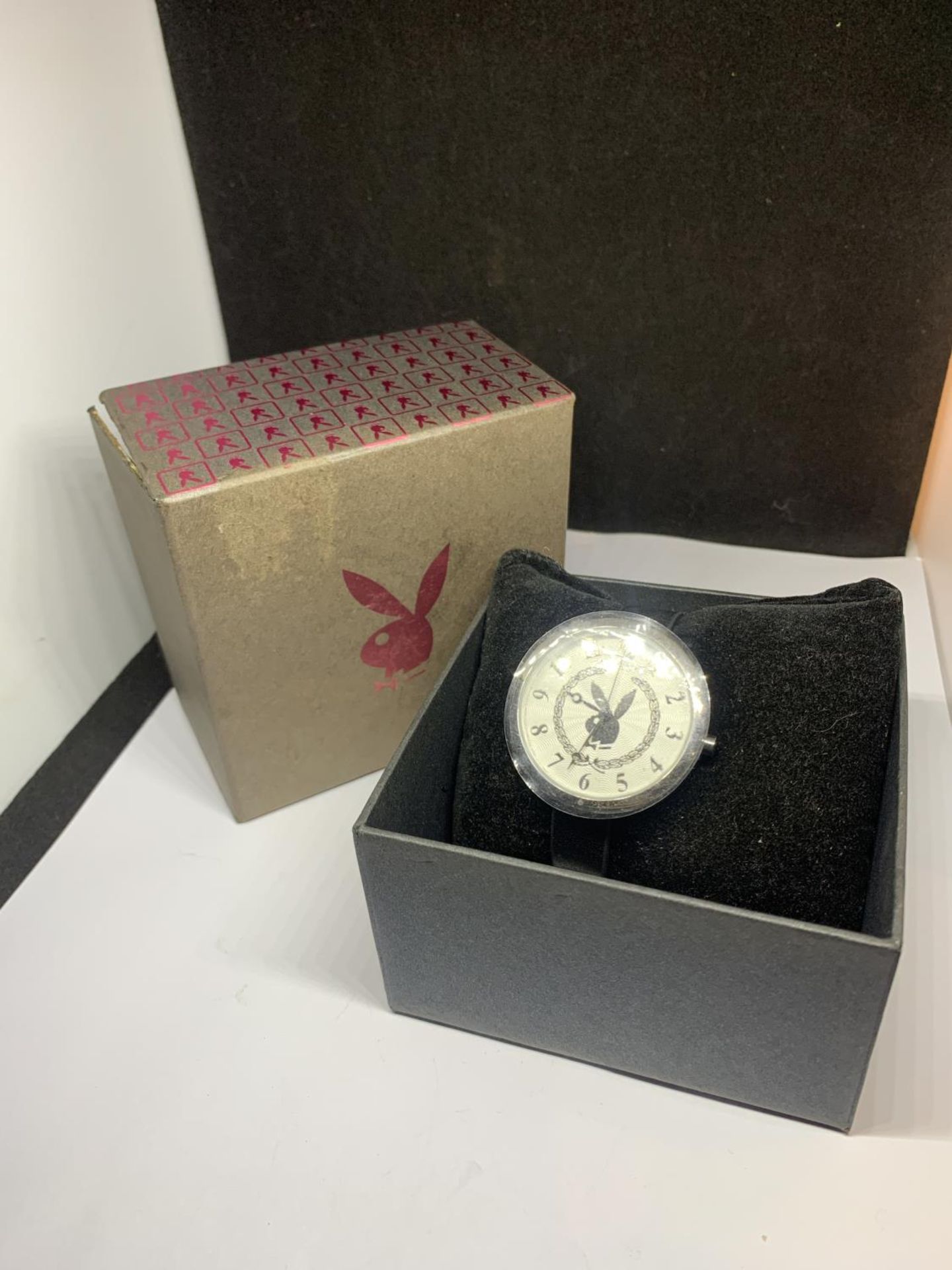 A PLAYBOY WRISTWATCH, BOXED AND WORKING AT TIME OF LOTTING