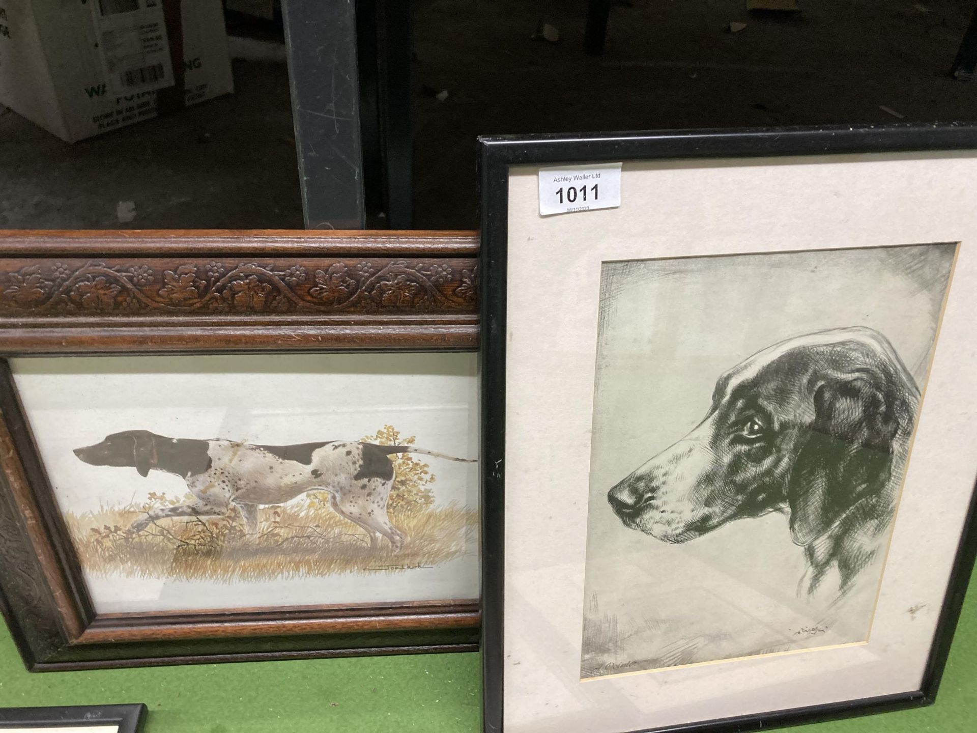 FIVE FRAMED PRINTS OF DOGS TO INCLUDE MAC AND ALBERT - Image 3 of 4