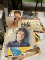 A COLLECTION OF BAY CITY ROLLERS POSTERS, ETC TAKEN FROM MAGAZINES