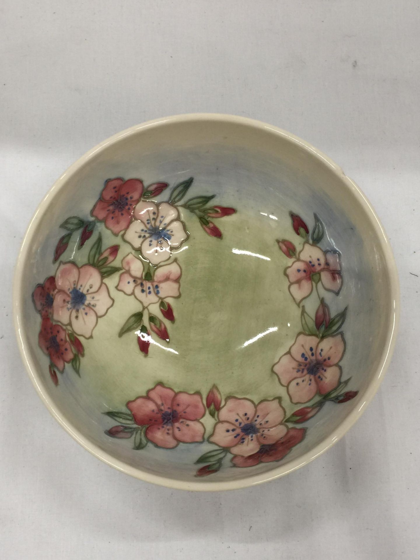 A MOORCROFT 'SPRING BLOSSOM' PATTERN BOWL DESIGNED BY SALLY TUFFIN - Image 2 of 3