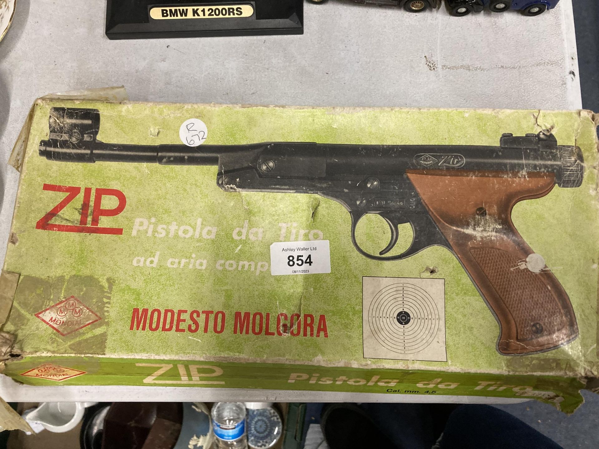 A VINTAGE ZIP AIR PISTOL - BOXED - Image 2 of 2