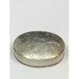 A SILVER PILL BOX