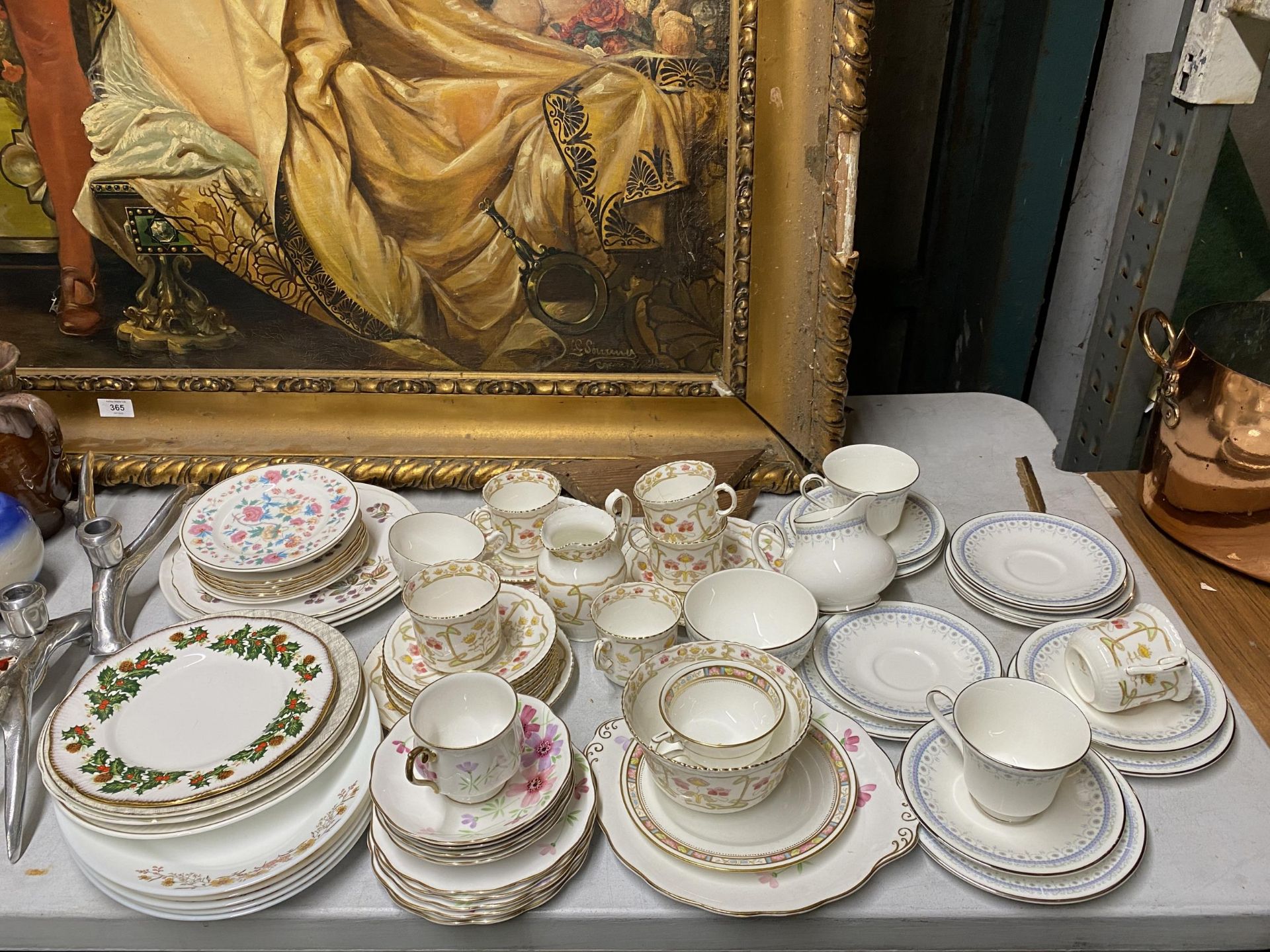 A LARGE MIXED LOT OF ASSORTED BONE CHINA TEAWARES