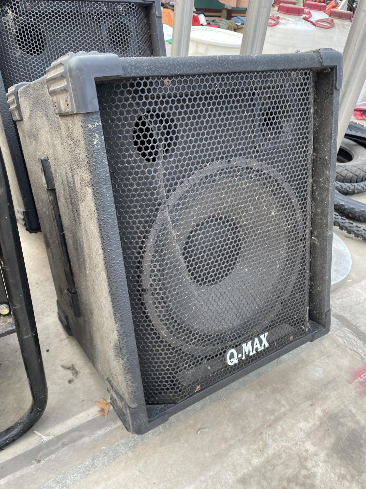 A PAIT OF LARGE Q-MAX SPEAKERS - Image 2 of 2