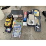 AN ASSORTMENT OF ITEMS TO INCLUDE A BADMINTON SET AND A REMOTE CONTROLL CAR ETC