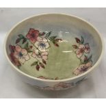 A MOORCROFT 'SPRING BLOSSOM' PATTERN BOWL DESIGNED BY SALLY TUFFIN