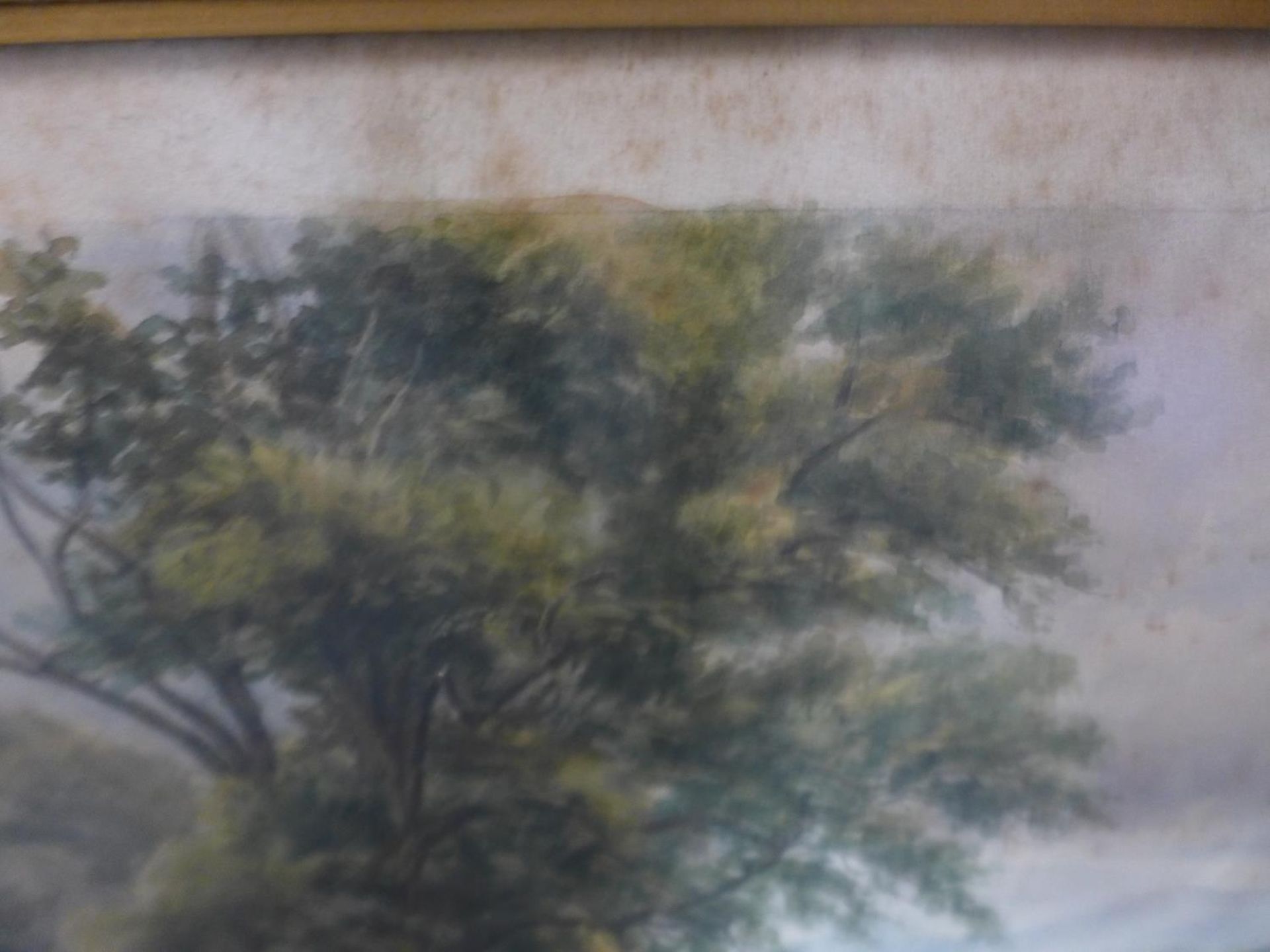 A LATE 19TH/EARLY 20TH CENTURY RIVER SCENE, WATERCOLOUR, 40 X 60CM, FRAMED AND GLAZED - Image 3 of 3