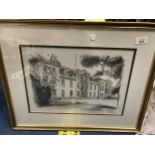 A SIGNED PRINT OF DUNHAM HALL