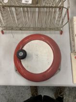 A FIRE ALARM WALL BELL, BELIEVED WORKING
