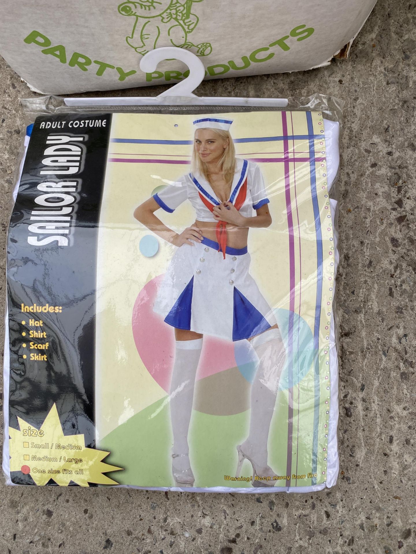 TWO BOXES OF ASSORTED OLD SHOP STOCK FANCY DRESS COSTUMES - Image 2 of 4