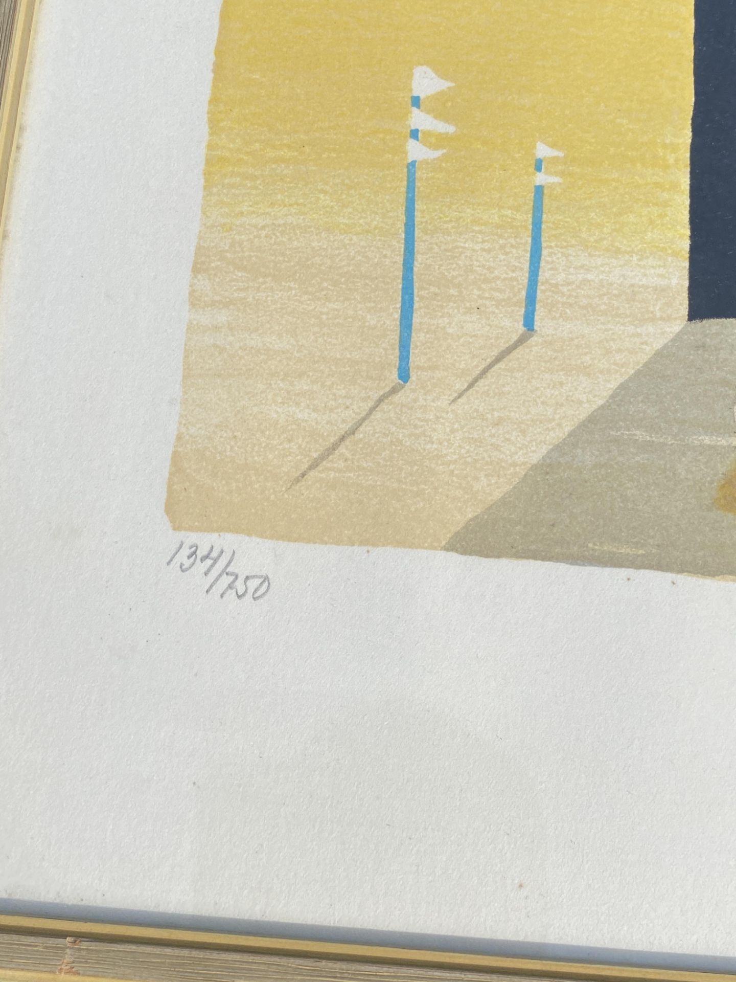 ESAIAS THOREN (SWEDISH, 1901-1981) PENCIL SIGNED LIMITED EDITION (134/750) COLOURED ABSTRACT - Bild 4 aus 5
