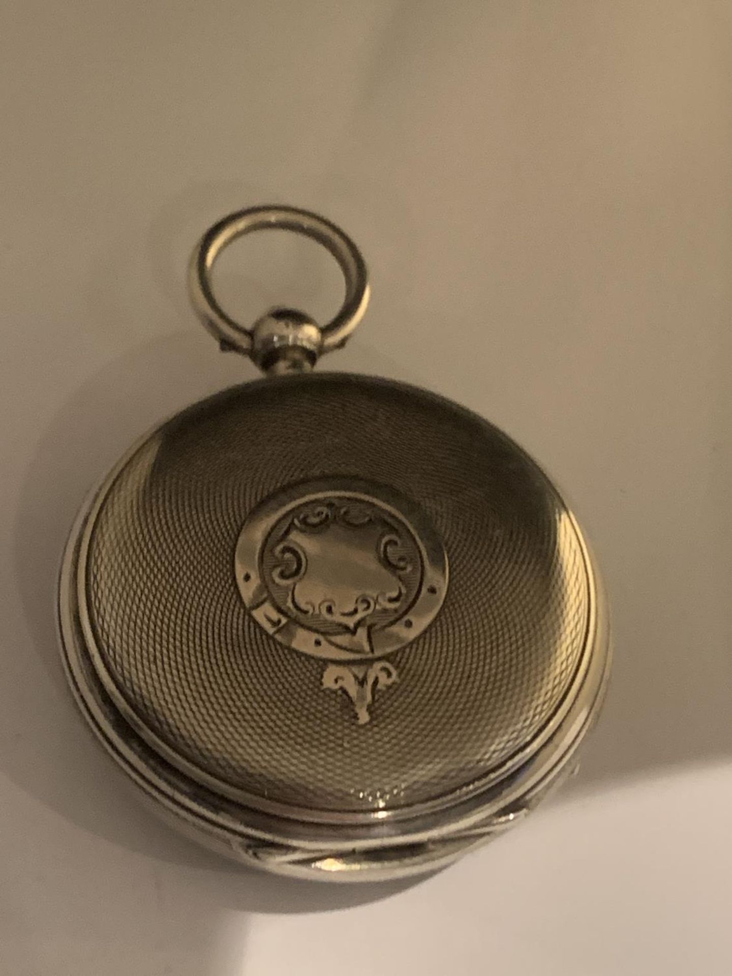 A SILVER LONDON HALLMARKED POCKET WATCH - Image 2 of 3