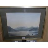 PAUL WINDBRIDGE (BRITISH 20TH/21ST CENTURY) LAKE DISTRICT SCENE, WATERCOLOUR, SIGNED LOWER RIGHT, 27