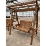 AN AS NEW EX DISPLAY CHARLES TAYLOR TWO SEATER SWING SEAT + VAT