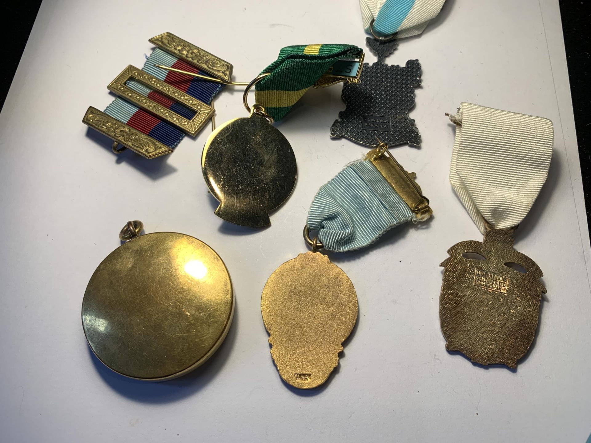 FIVE ASSORTED MASONIC MEDALS - Image 4 of 4