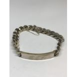 A SILVER I.D BRACELET