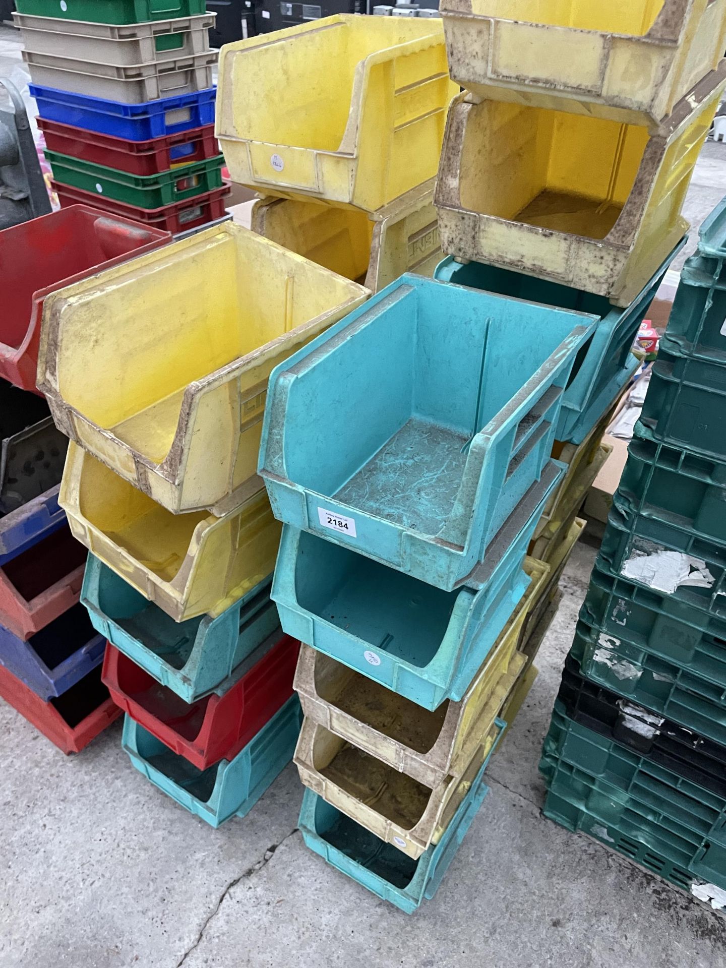 A LARGE QUANTITY OF PLASTIC LIN BIN STORAGE BOXES - Image 2 of 2