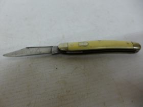 AN IXL GEORGE WOLSTENHOLM SHEFFIELD POCKET KNIFE