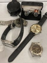 A GROUP OF WATCHES TO INCLUDE TIMEX ETC
