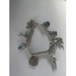 A SILVER CHARM BRACELET