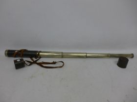 A GOOD EARLY TO MID 19TH CENTURY FOUR DRAW TELESCOPE BY DOLLAND OF LONDON, SERIAL NUMBER 5147,