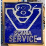 A SCANIA SERVICE ILLUMINATED BOX SIGN