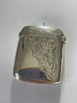 A SILVER VESTA CASE