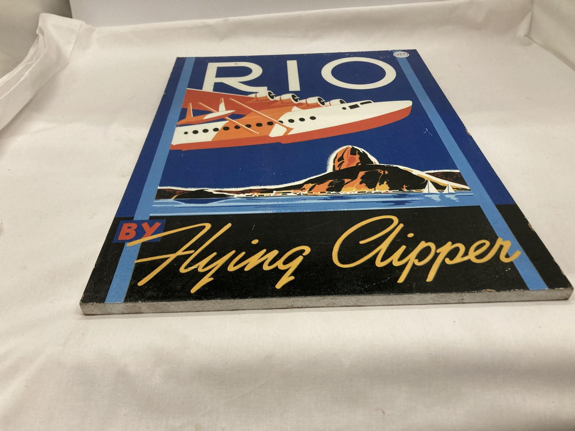 A 'RIO FLYING CLIPPER' SIGN, 30CM X 40CM - Image 2 of 2