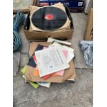 AN ASSORTMENT OF LP RECORDS AND 7" SINGLES