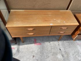 A RETRO TEAK SIDEBOARD, 50" WIDE