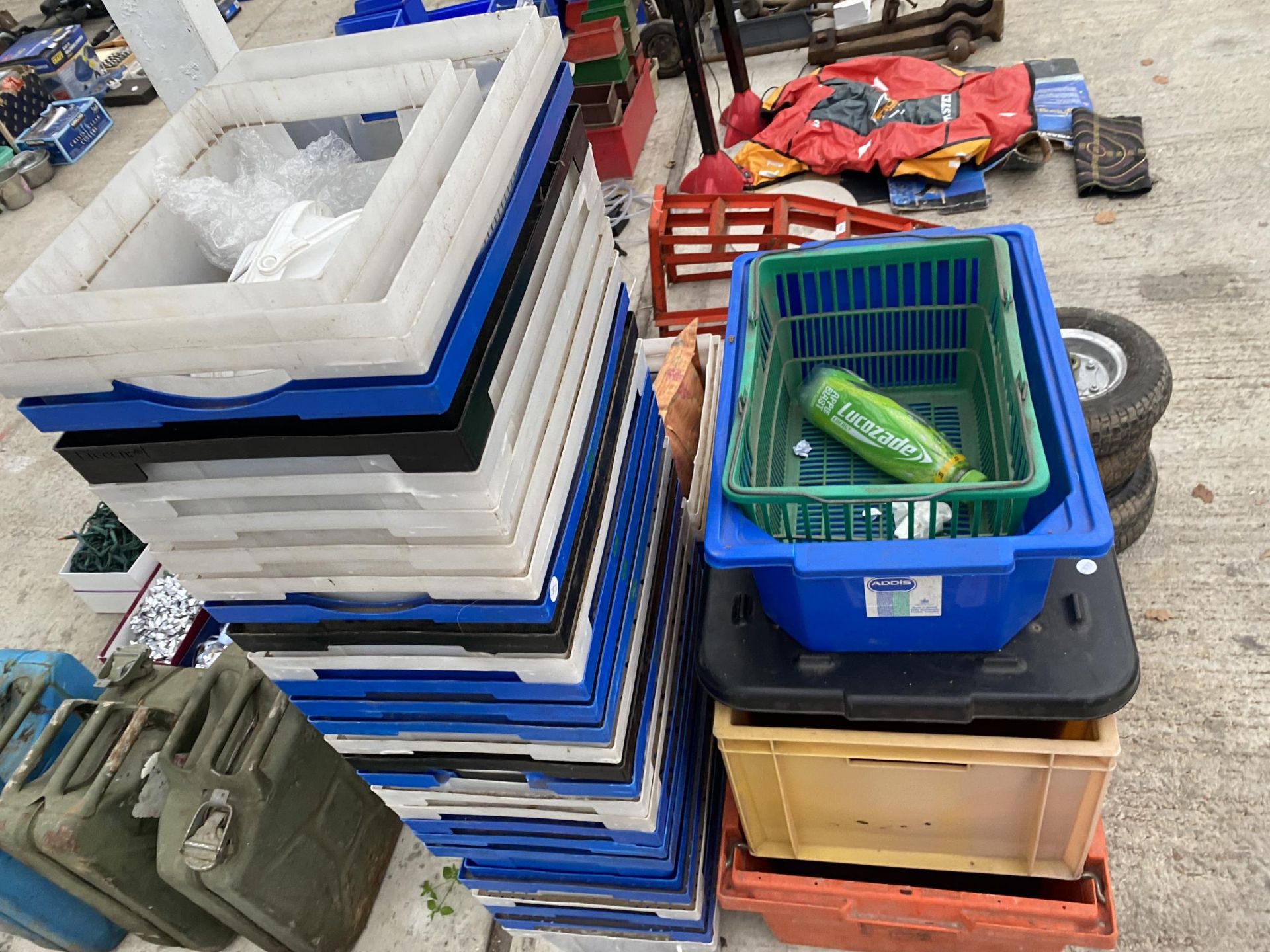 A LARGE QUANTITY OF PLASTIC STORAGE BOXES - Image 2 of 2