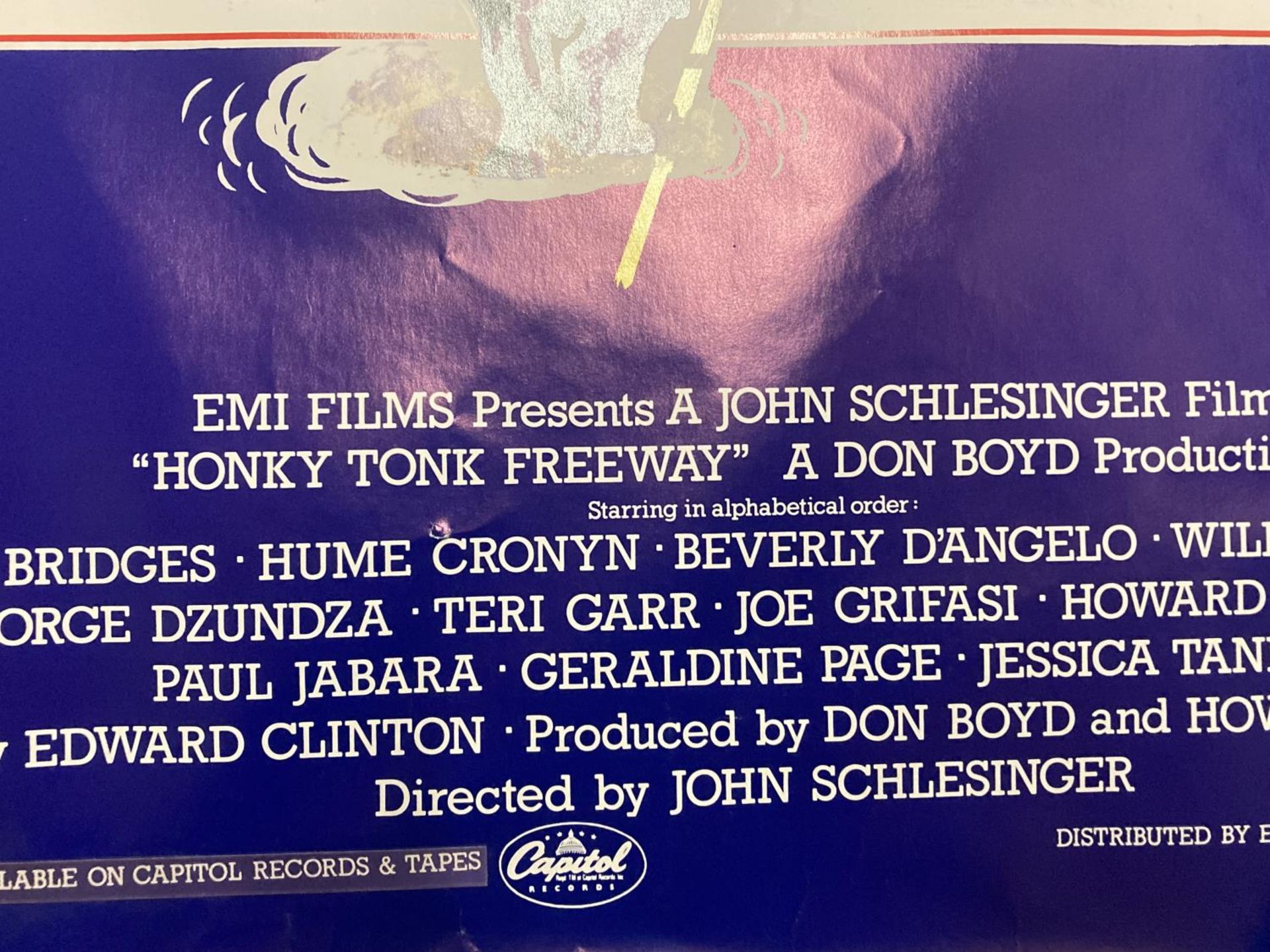 A VINTAGE EMI HONKY TONK FREEWAY FILM POSTER - Bild 2 aus 2