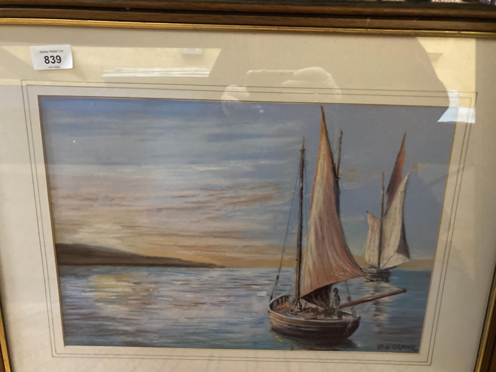 PERCY GRAVER (BRITISH, BORN 1943) 'SETTING SAIL' LIMITED EDITION (12/150), COLOURED PRINT, SIGNED - Image 2 of 2