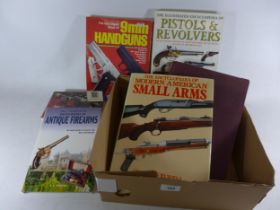 SIX BOOKS ON FIREARMS, TO INCLUDE 'JANE'S GUNS RECOGNITION GUIDE', ANTIQUE FIREARMS ETC