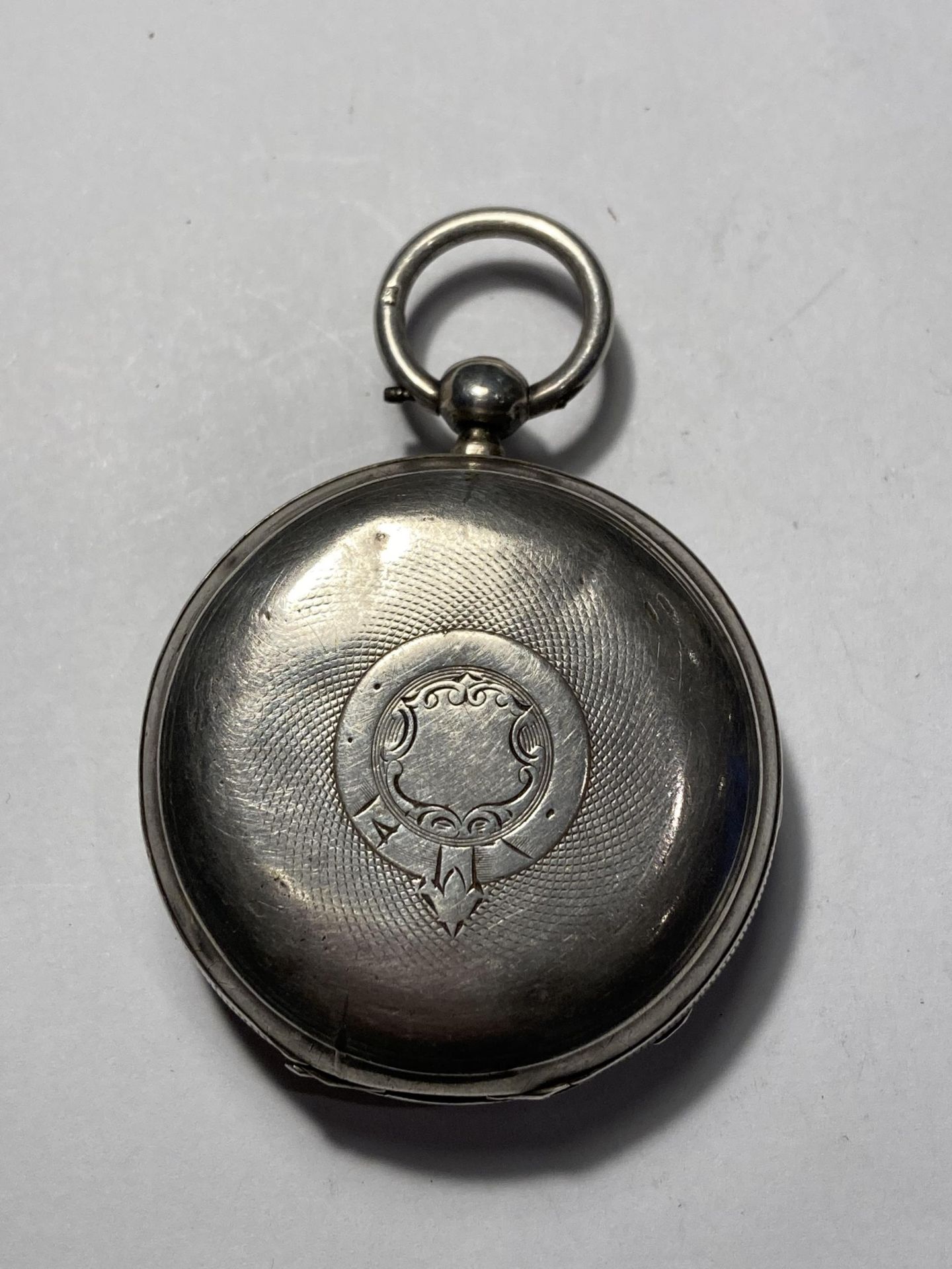 A HALLMARKED BIRMINGHAM SILVER POCKET WATCH, WORKING AT TIME OF LOTTING - Image 2 of 3