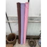 THREE ROLLS OF ASSORTED MATERIAL