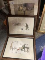 THREE CECIL ALDIN PRINTS