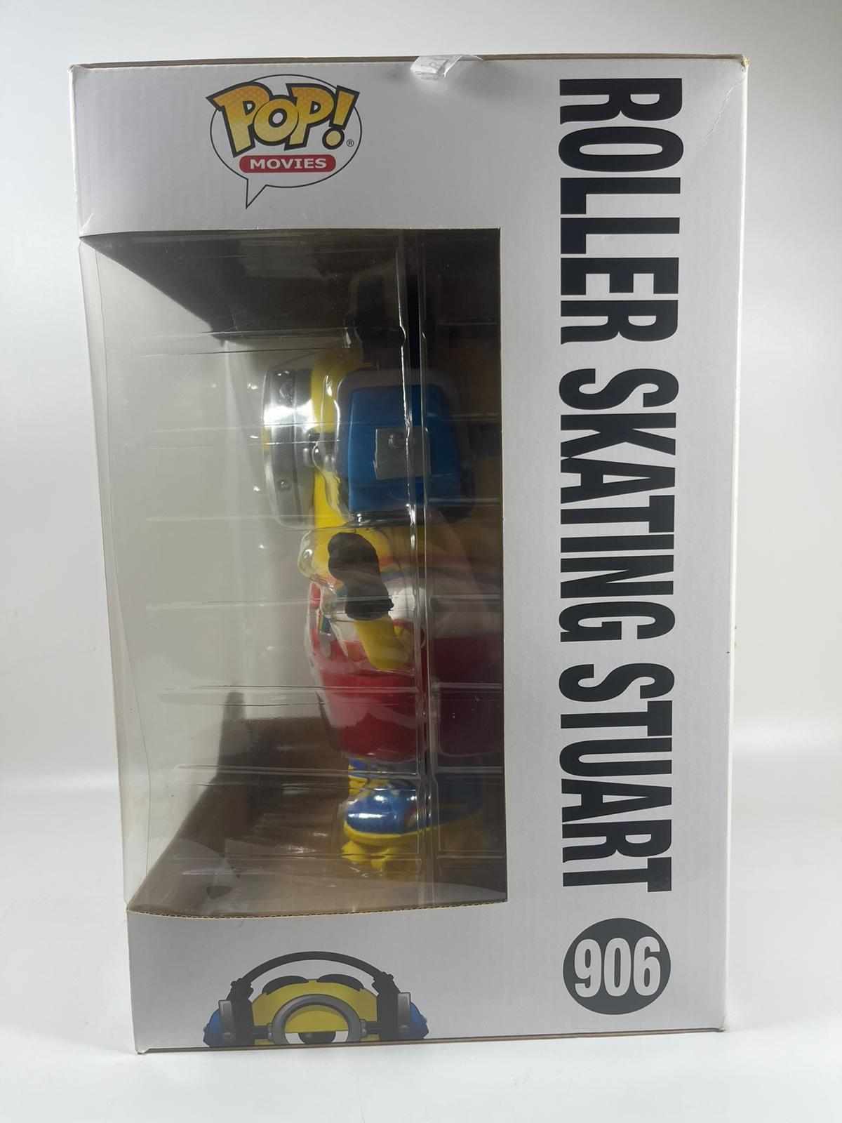 A LARGE FUNKO POP MOVIES 10" 906 MINIONS THE RISE OF GRU ROLLER SKATING STUART VINYL BOXED FIGURE - Image 4 of 5