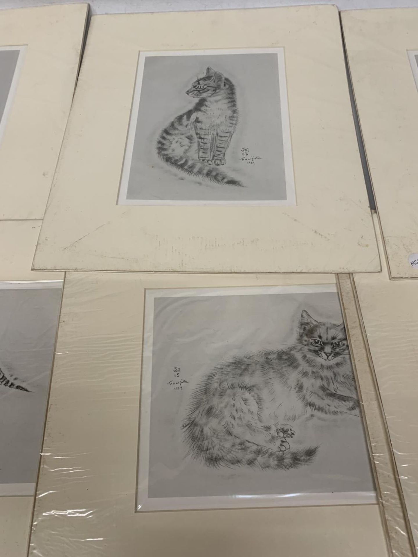 TEN PRINTS OF CATS BY JAPANESE ARTIST TSUGUHARU FOUJITA - Image 3 of 6