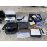 AN ASSORTMENT OF ITEMS TO INCLUDE PRINTERS, DVD PLAYERS AND CIRCUIT BOARDS ETC