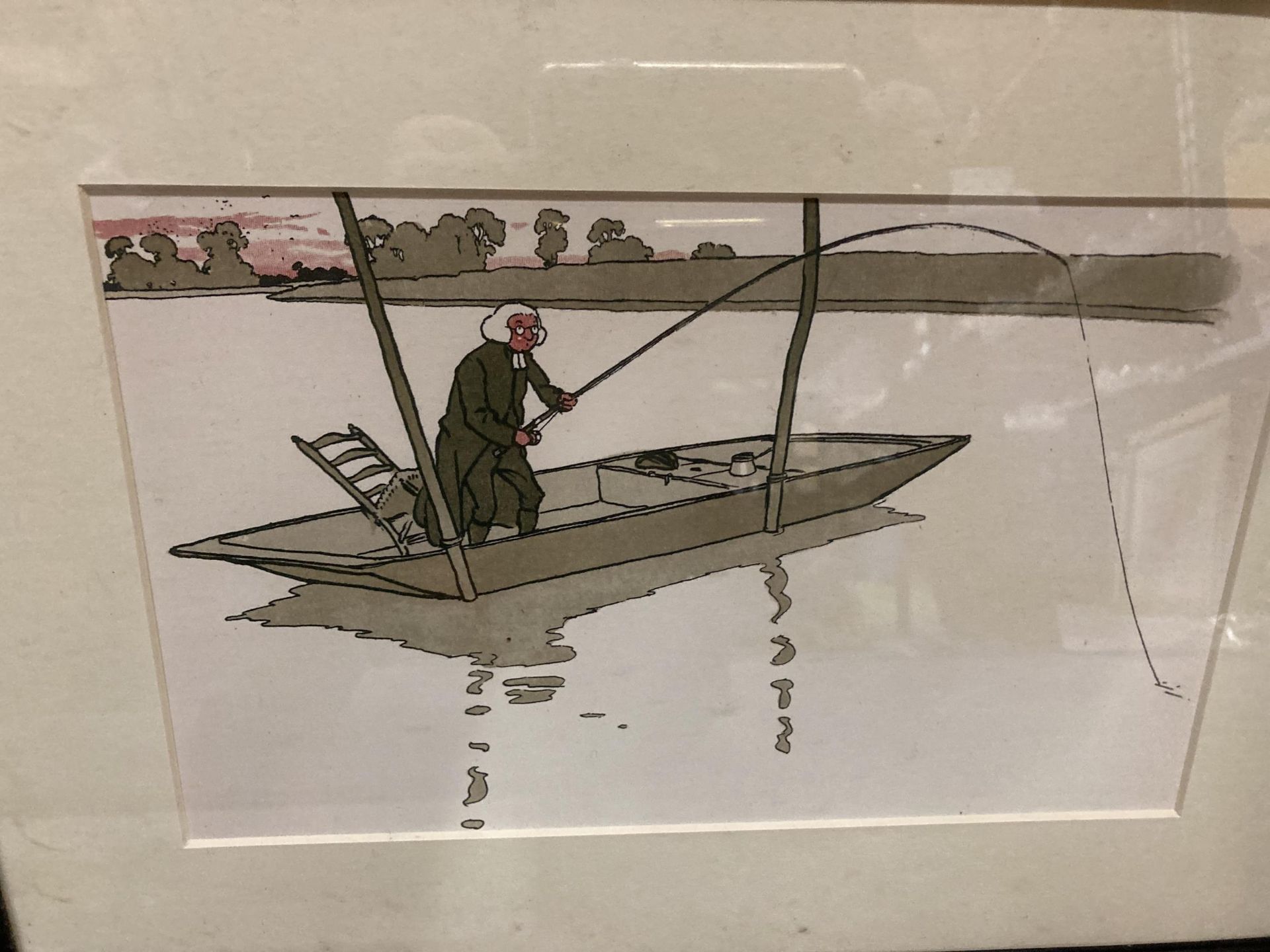 THREE CECIL ALDIN PRINTS TO INCLUDE TWO FISHING AND ONE HUNTING - Image 2 of 4