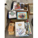 AN ASSORTMENT OF VINTAGE AND RETRO TOYS AND GAMES