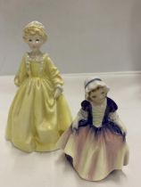 TWO FIGURES - ROYAL DOULTON 'DINKY DO' HN1678 (SECONDS) AND A ROYAL WORCESTER 'GRANDMOTHER'S