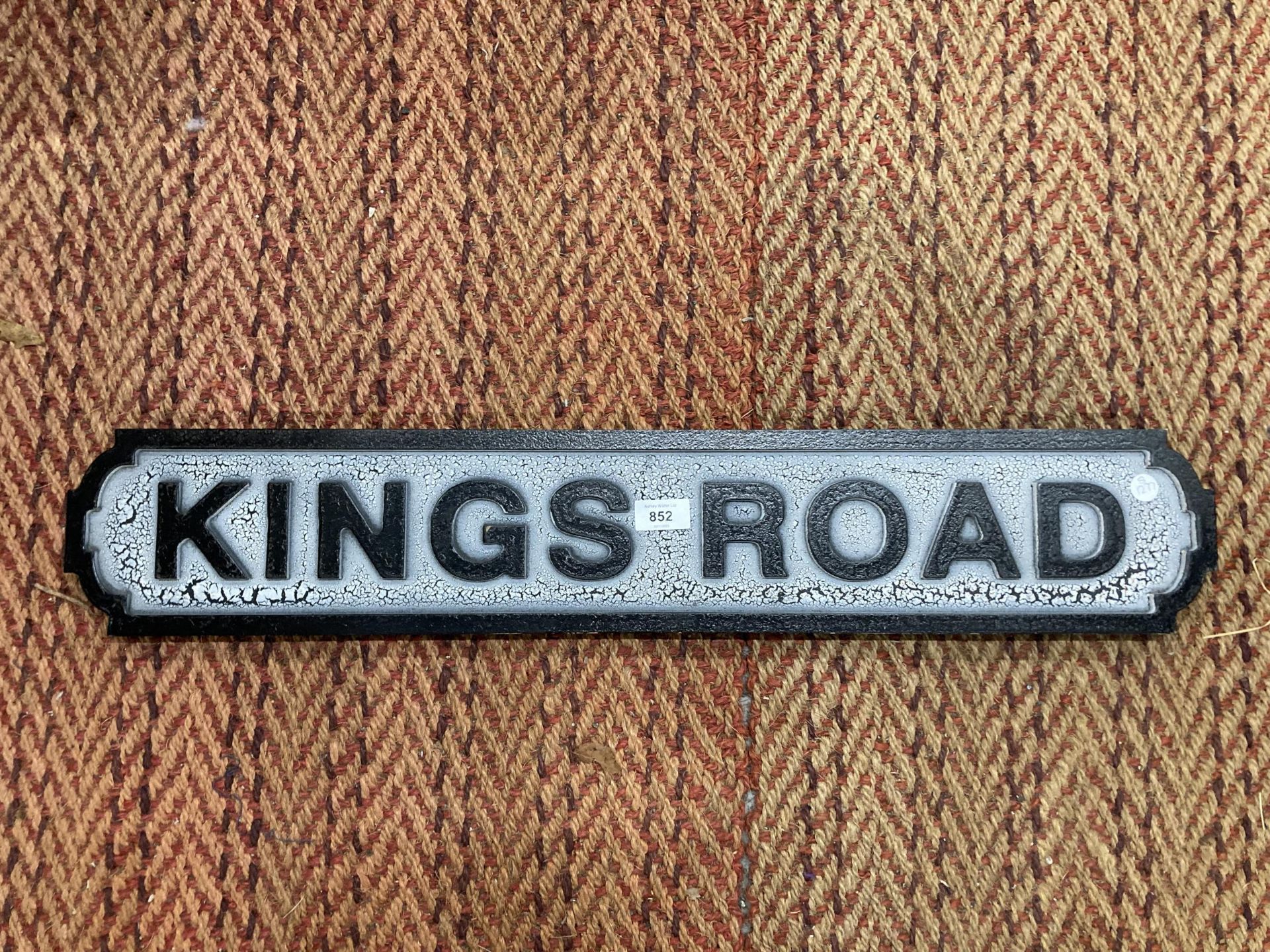 A KINGS ROAD SIGN, 78CM X 14CM