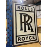 A ROLLS ROYCE ILLUMINATED BOX SIGN