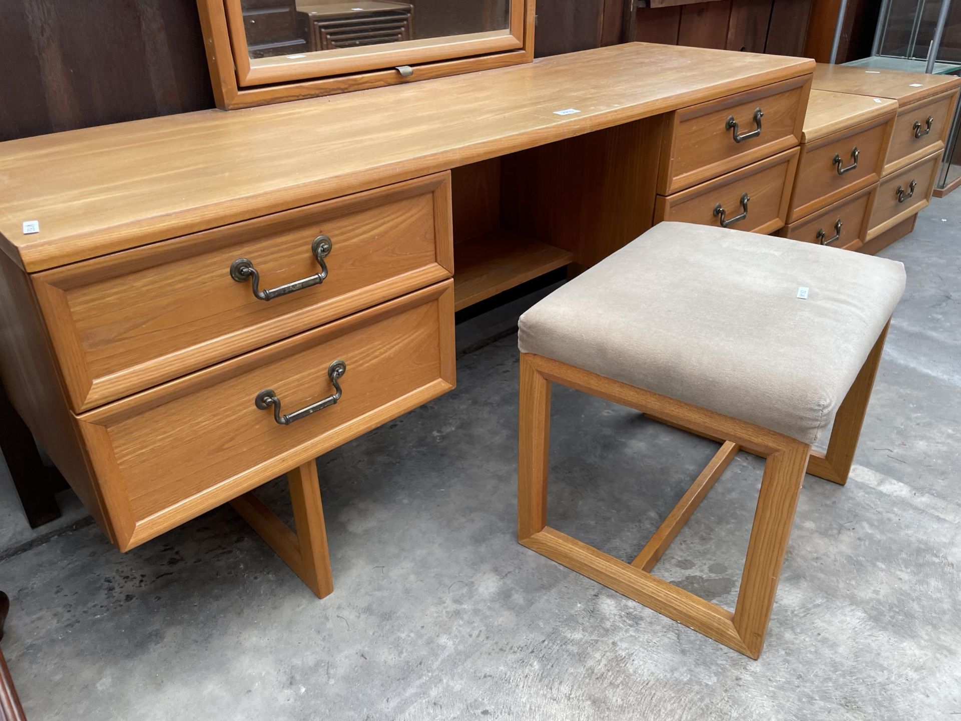 A G-PLAN DRESSING CHEST WITH STOOL - Image 3 of 3