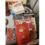 A QUANTITY OF BOOKS TO INCLUDE 'THE OFFICIAL MANCHESTER UNITED ALMANACK', STANLEY MATTHEWS, 'THE WAY