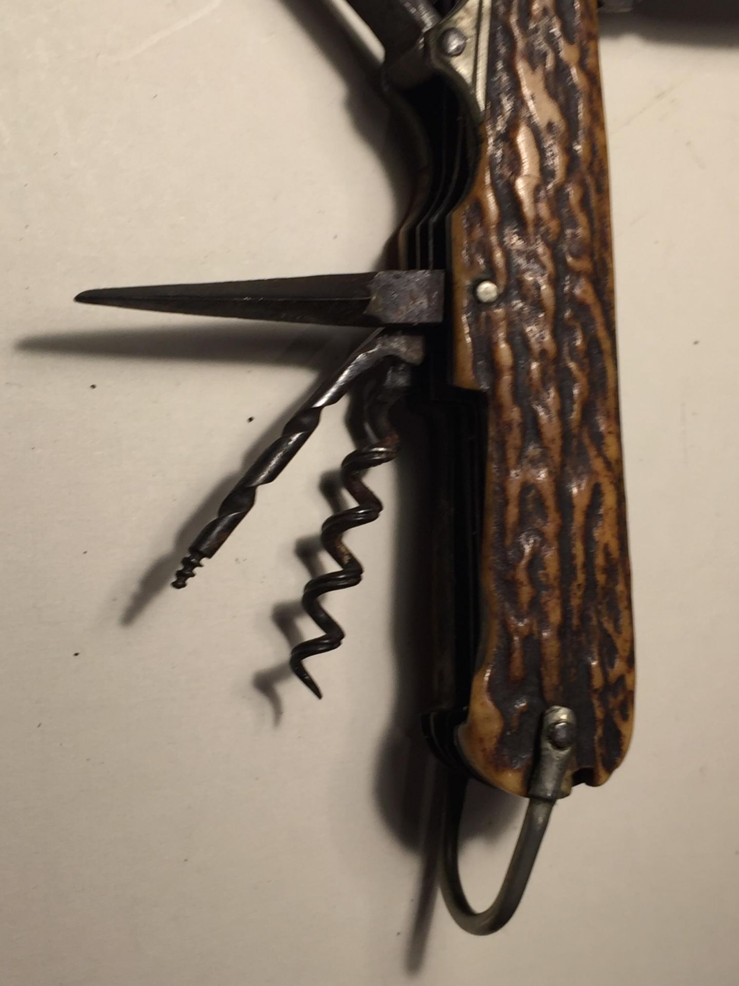 A MARKED SHEFFIELD BONE HANDLED COACHMANS KNIFE - Image 4 of 6